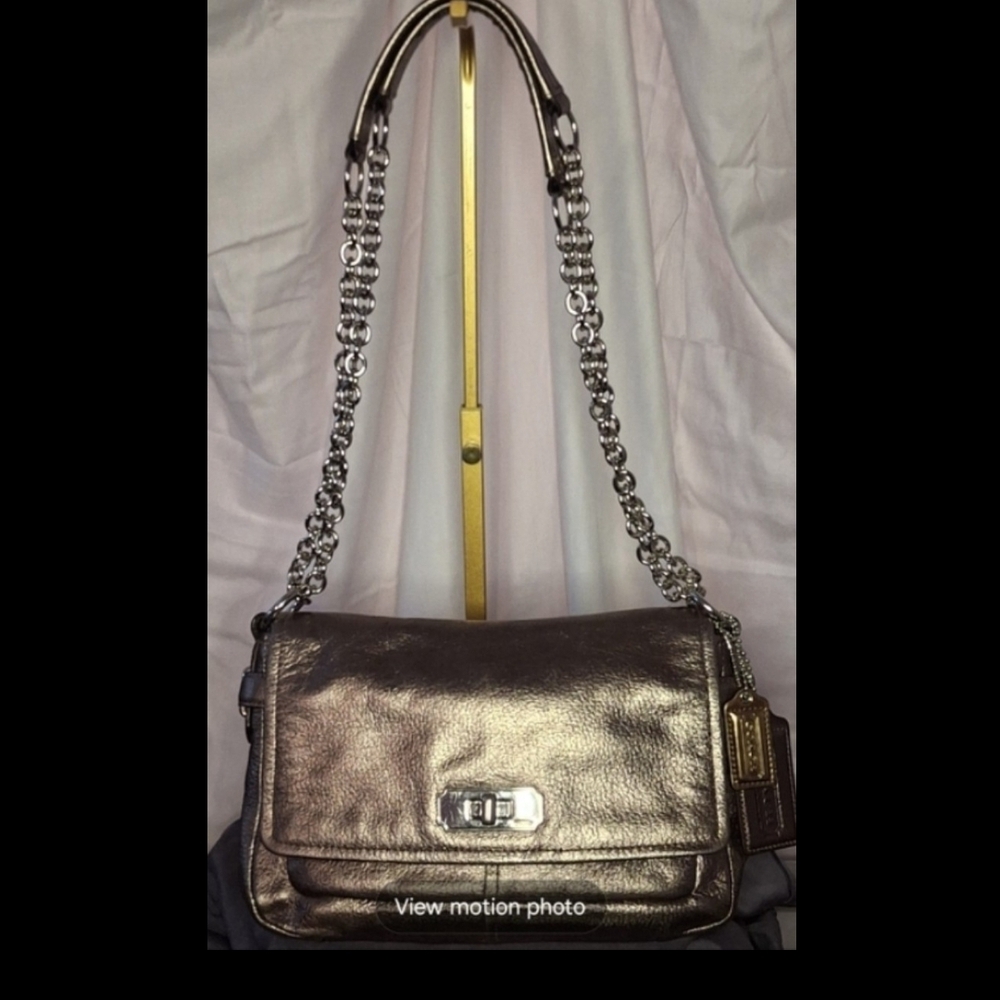 Coach 2011 Metallic Chelsea Flap Shoulder Bag